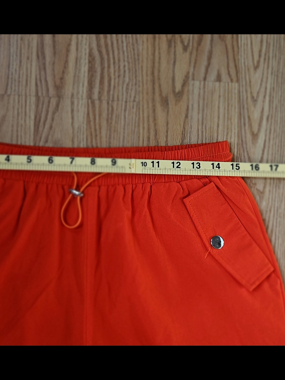 MUY MUY Fancy Collection 2 Piece Cargo Pant Set Orange Crop Top Size L - Picture 9 of 15